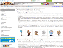 Tablet Screenshot of collection-globes.com